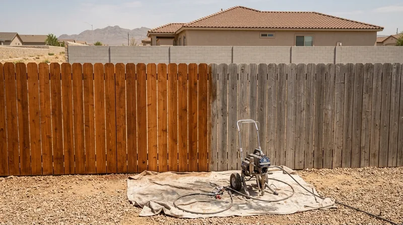 Fence Staining & Restoration El Paso